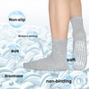 DECOVICI Non-Slip Yoga Socks for Women 4-7, Non-Binding Pilates Socks