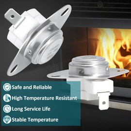 Hiorucet Pellet Stove Parts 80599 Low Temp Limit Switch for VG5790 VG5770, Exhaust Thermodisc Sensor Switch for US/USSC Stove 5501S, 5560, 5660, 5660E, Bay Front 5660, Ashley AP5660L AP5660, AP5660L