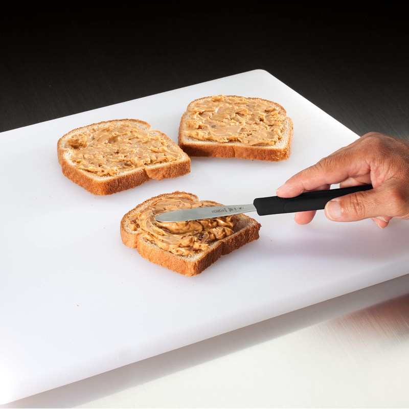 Mercer Culinary Millennia Wavy Edge Spreader, 3.5 Inch Blade, Black