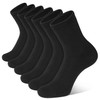Closemate Men's Business Socks, Odor Resistant, Sweat Absorbent, Solid, Crew