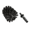 WENKO Replacement brush for toilet sets, black, diameter 7.5 cm,