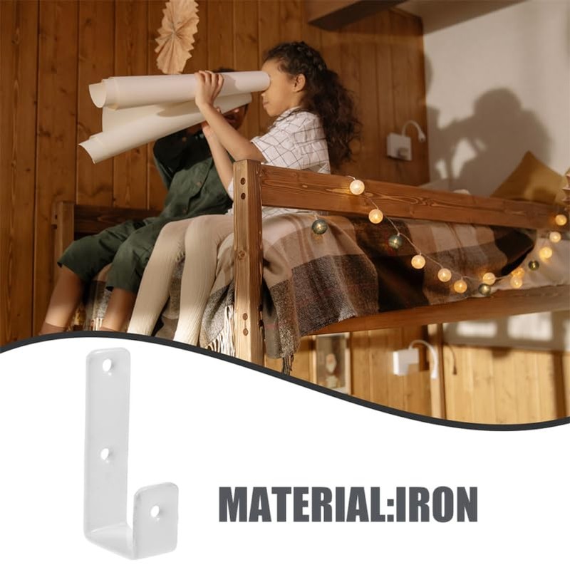 COHEALI Ladder Hooks, 7-Shape, 4-Piece Set, Metal, Rust-Proof, Compact Design,