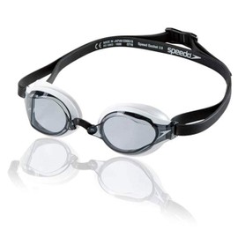 Speedo anteojos de natación unisex para adultos, Speed Socket 2.0, blanco/negro, talla única