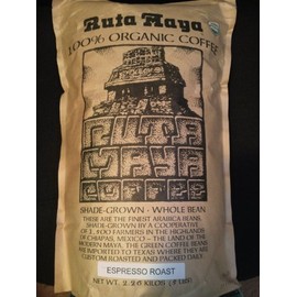 Ruta Maya Coffee, Organic Espresso Roast Whole Bean, 5 Lbs Bag
