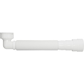 EasyDrain P-trap with a 90 Degrees Terminal - Expandable & Flexible P-Trap For Bathtubs, Kitchen, and Bathroom Sinks - Space-Saving Solution for Limited Clearance - Effortless Sink Drain Pipe setup.