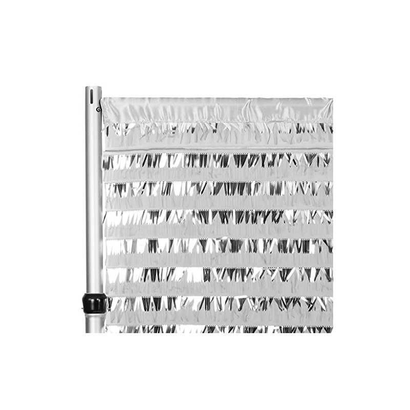 CV Linen Fringe Sequin Drape - 10 ft x 52'