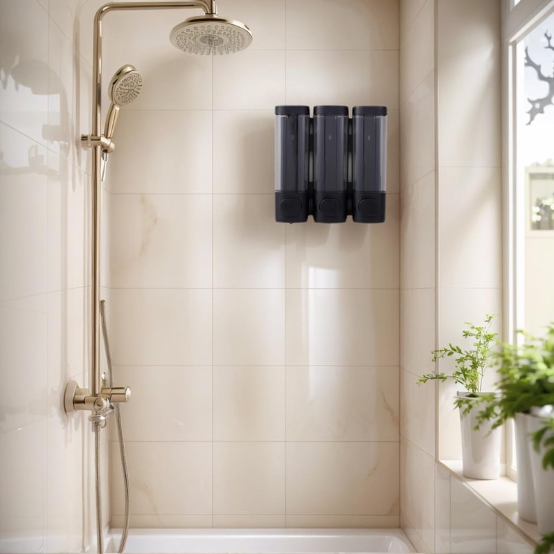 Wall-mounted automatic soap dispenser for Shampoo, hand Soap, Toothpaste, and