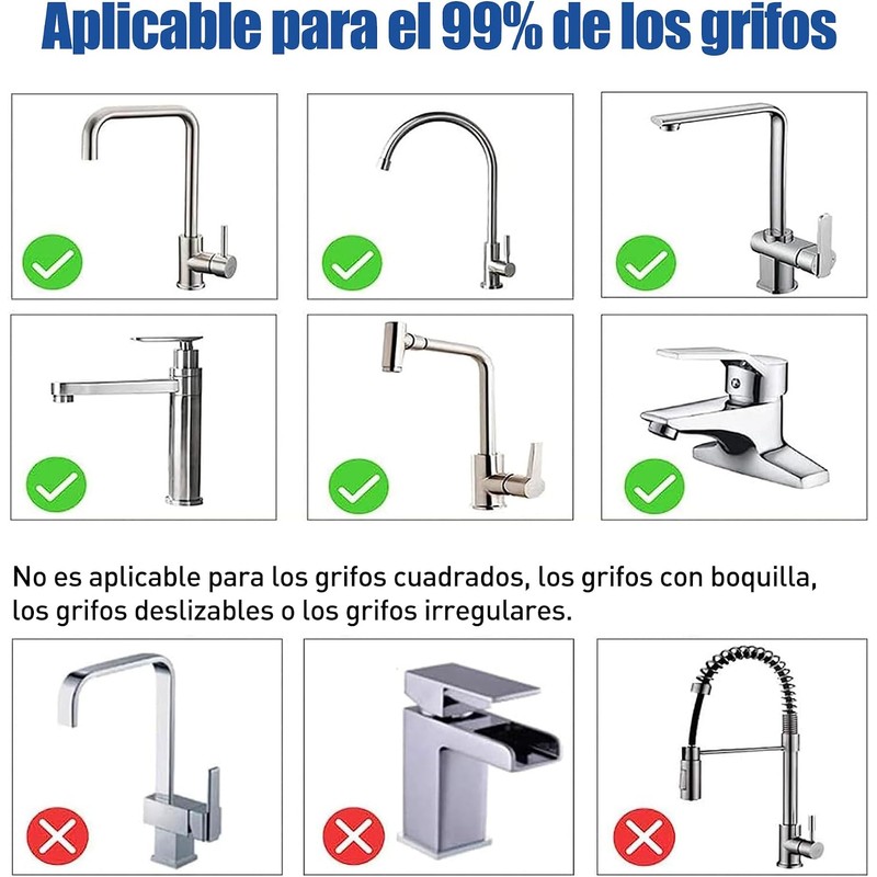 2 Piezas Regadera para Fregadero de Cocina, Aireador de Grifo