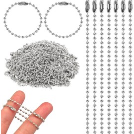 300 Unidades Cadena Para Llavero, Cadenas De Acero Para Hierro, Diseño Duradero Para Uso Diario, Conveniente Para Organización De Llaves y Accesorios