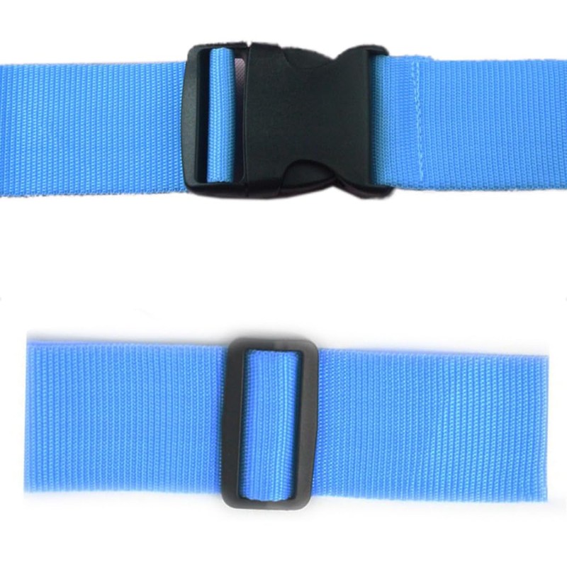 Wambere Pack of 2 Wide 5 cm Suitcase Strap, Adjustable