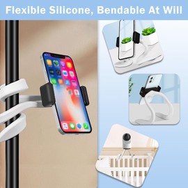 Camera Holder for Baby Monitor Mount Flexible phone Monitors Halterung Stand with 1/4'' Screw Adjustable Flexibility without Drilling for Owlet Cam Babystar Vtech Nanit Motorola ABM720 VB807 Cameras