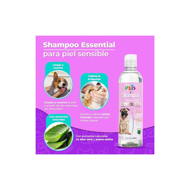 Fancy Pets Essentials Shampoo para Piel Sensible de Perro con
