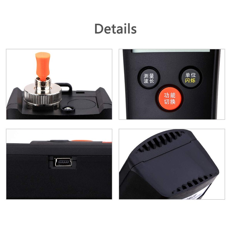 FTTH Handheld Optical Power Meter High Precision APM80T Miniature Fiber