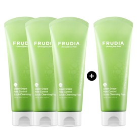 Huridia 3+1청포도 포어 컨트롤 스크럽 클렌징 폼 145g 3+1 Green Grape Pore Control Scrub Cleansing Foam 145g