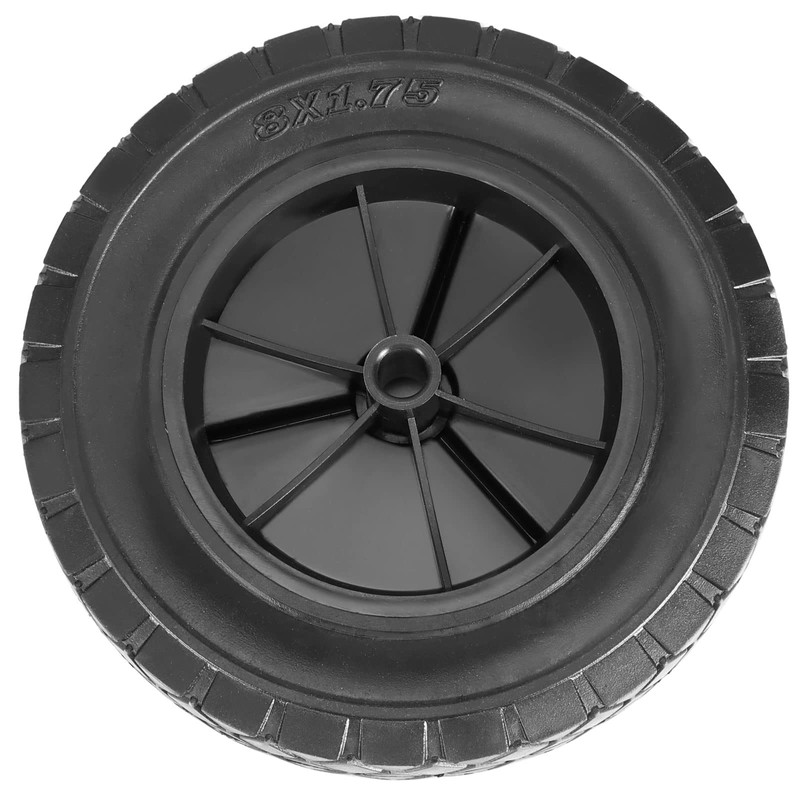 MUKCHAP 4 Pack 8 Inch Solid Rubber Wheels, Hand Truck