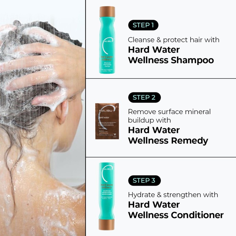Malibu C Hard Water Wellness Remedy - Hard Water Shampoo,