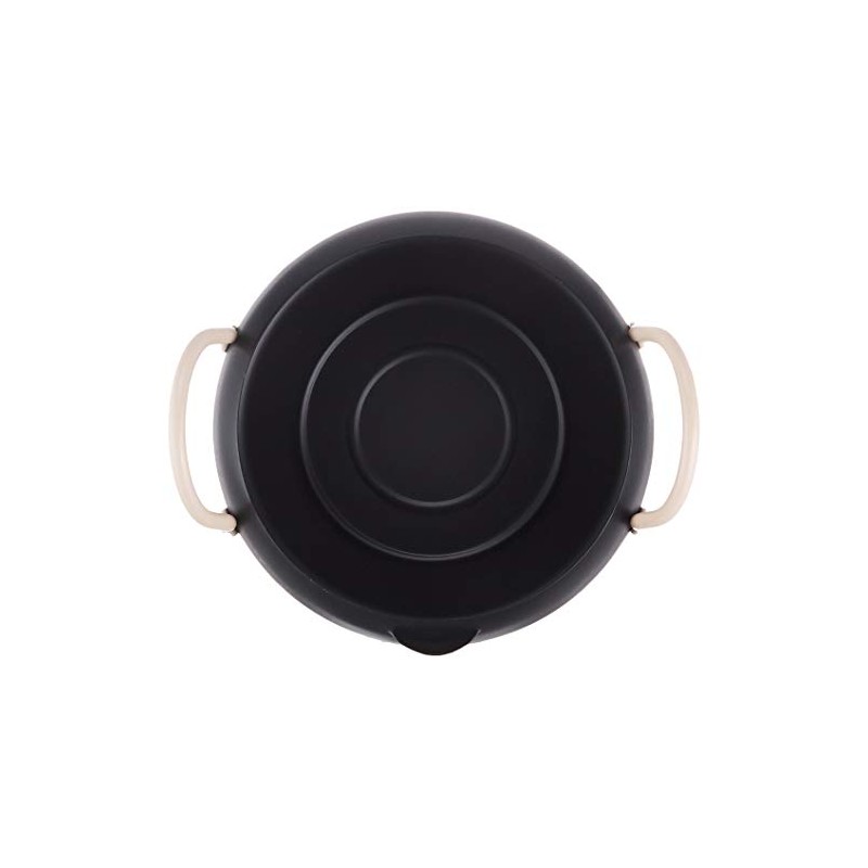 パール金属 オベ・フラ お弁当用 鉄製 蓋付 両手 フライ鍋1 6cm ブラック HB-283