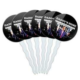 Trump's White House Cupcake Picks Toppers Decoration Set of 6