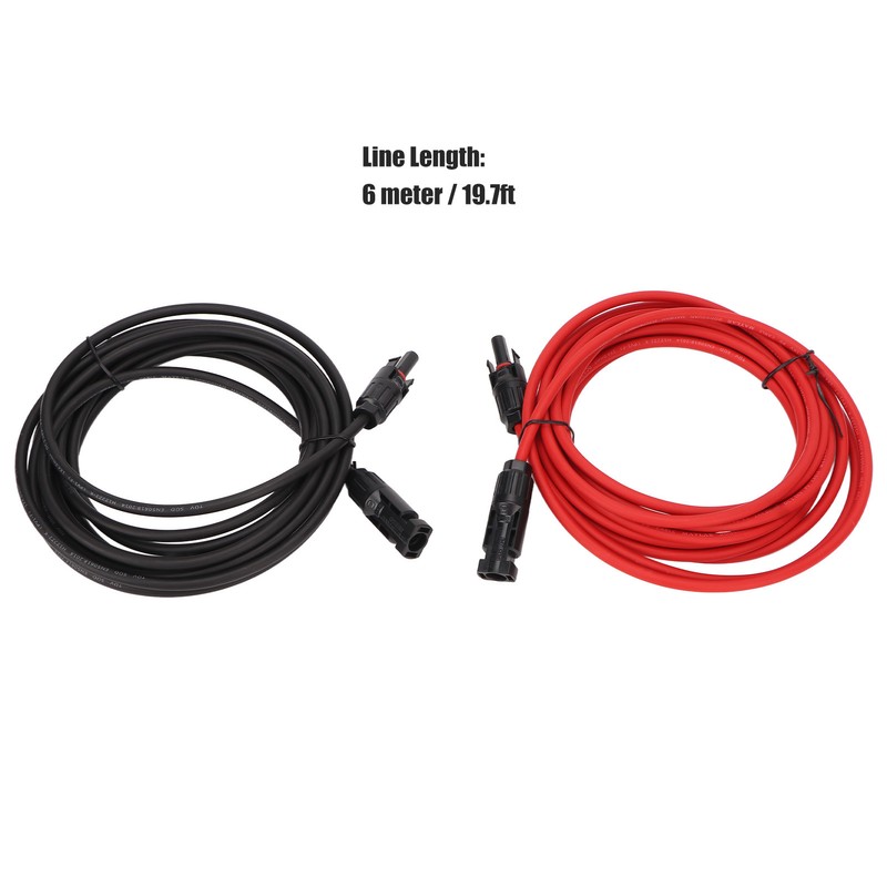 1 Pair 12AWG Solar Panel Wire with Connector Solar Adapter