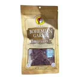 Buc-ee's Smoked Bohemian Garlic Beef Jerky – 100% Lean, Dried & Tender Beef – 10g Protein Per 4 Ounce Bag for Paleo & Carnivore Diet Snacks – Perfect Meat Jerky Gift for Men & Women