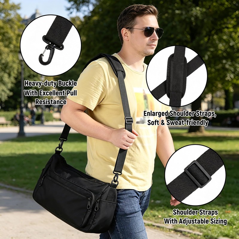 JOVYTH 1 Cinghia per Borsa con Moschettone e Imbottitura –