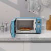 Galanz GLCMKA07BER-07 Retro Microwave Oven, LED Lighting, Pull Handle Design,