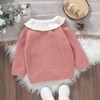 Baby Girl Cardigan Knit Sweater Animal Embroidery Chunky Coat Doll