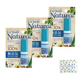 Mentholatum Lips, Baby Natural, Unscented, 0.1 oz (4 g), 3P + Bonus