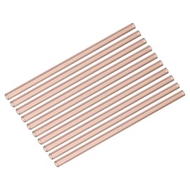 Patikil 8 Inch Borosilicate Glass Blowing Tubes, 10 Pack - Burgundy