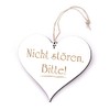 Engraved Door Sign with Heart Design 13 x 12 cm