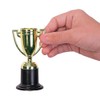 Fun Express Small Plastic Gold Trophies - Party and Event