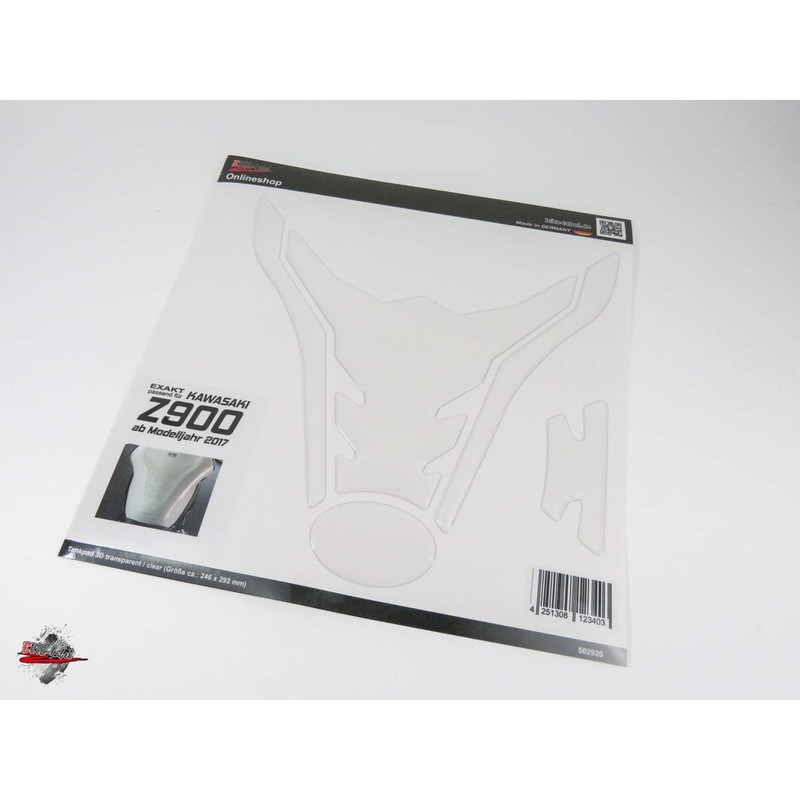BIKE-label Tank Pad 3D Transparent Paint Protection Compatible with Kawasaki