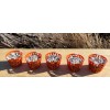 Blackway Boat Models MINIATURE OYSTER BASKET, ORANGE, PLASTIC, WITH OYSTERS,
