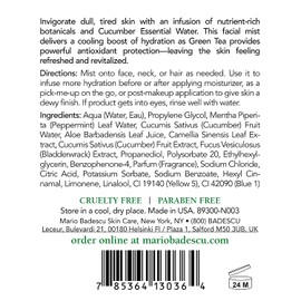 Mario Badescu Facial Spray with Aloe, Cucumber and Green Tea, 8 Fl Oz