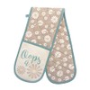 Double Oven Gloves Heat Resistant Cotton Kitchen Padded Mitts for