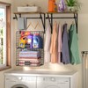 Laundry Room Shelves Wall Mounted with Wire Baskets, Over the