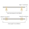 Asidrama 10 Pack 5 Inch(128mm) Brushed Satin Nickel and Gold