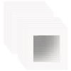 ZBEIVAN 12x12 White Picture Mats with Core Bevel Cut Frame