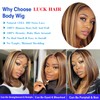 Honey Blonde Lace Front Wig Human Hair HD Genuine Lace