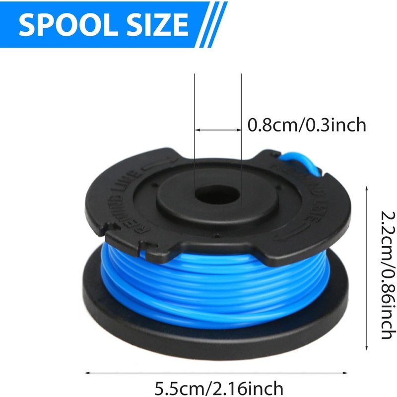 Replacement Spool & Line For Karcher LTR-18-30 Strimmer Grass Edge