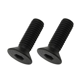 POSH 990825-K2 Motorcycle Supplies Sarah Cap Bolts (Stainless Steel/Black) 2 Pieces M8 x 25 mm