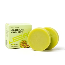 Leaf Shave | Shave Soap Bar 2-Pack, Zesty - Natural Bar Soap for Shaving for Women & Men, 1.5 oz