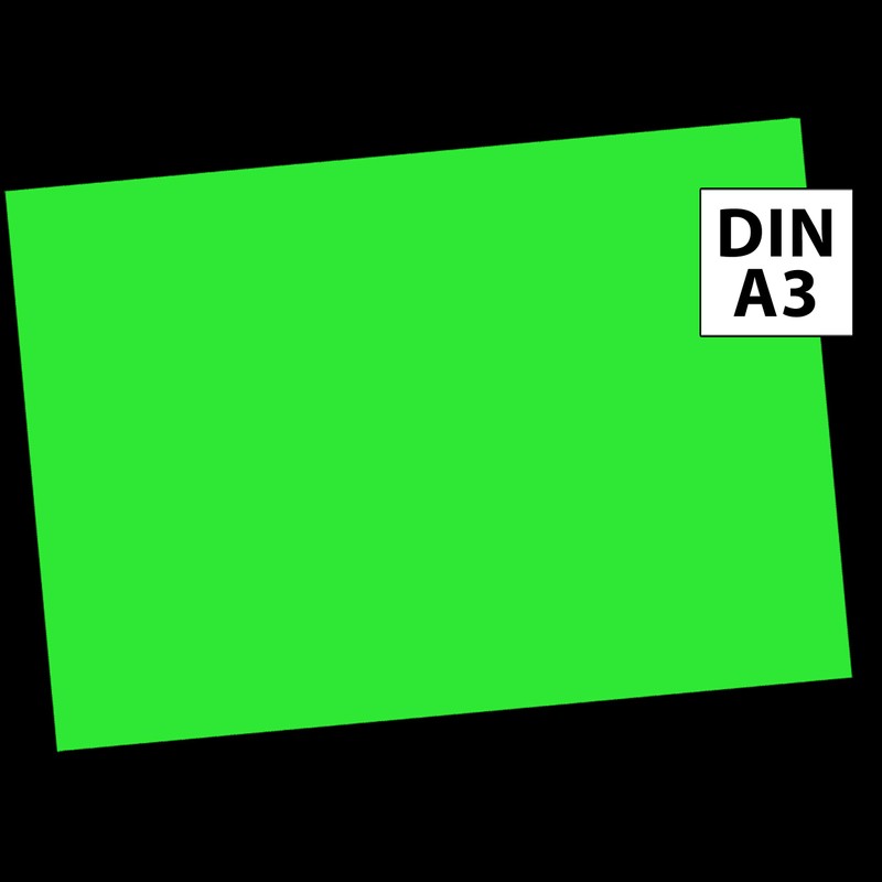 Neon Green Neon Paper 50 Sheets DIN A3 80 g/m²