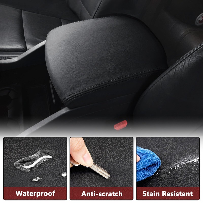 KBH Center Console Armrest Cover Replacement for Honda Pilot 2009-2015,