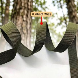 HanyHere 1 Roll 65.6 Feet Tree Tie for Plant Support Garden Strap 0.75 Inch Width Staking and Guying Material 1,500 Lbs Strength