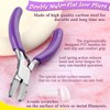 SPEEDWOX Nylon Jaw Pliers for Jewelry Making Double Nylon Flat