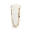 The Sak Drea Crochet Bead Necklace, Adjustable Statement Necklace, Ecru
