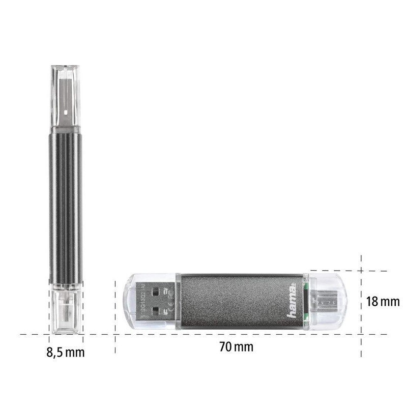 Hama 123924 Flashpen Laeta TWIN Drive