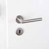 AGT Door Handle Set: Modern Stainless Steel Door Fitting Set,