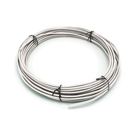 White THHN Wire - 10 AWG - 25 Feet - Solid Copper Grounding Wire, Proudly Made in America - Ground Protection Satellite Dish Off-Air TV Signal - UV Jacketed Antenna Electrical Shock